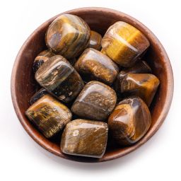 Tiger-Eye-Tumbled-Wooden-Bowl Regular Asymmetrical Crystal Pebbles-20