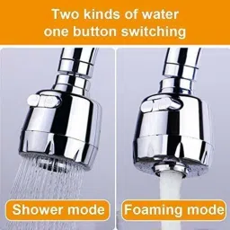 wundervox Turbo Flex 360 Sink Faucet Sprayer Jet Stream or Spray 6" Faucet Extension Faucet Nozzle image 4