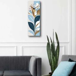 olive tree Multicolour Rectangle 24 Inches Wooden Wall Clock (Floral)-picture-36