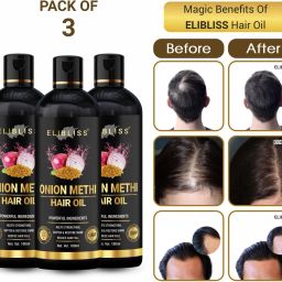 Onion Methi(Fenugreek)Hair Oil For Hair Growth,hair-fall control Pack Of 3 Hair Oil-image-51