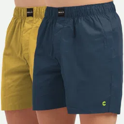 Pack of 2 Men's Silky Soft, Non-Pilling Micromodal All Day Boxer Shorts with Dual Deep Side Pocket Solid Men Boxer-image-11
