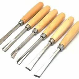 New Heavy duty 6pc Multi size Wood carving set for Wood working Combination Chisel Set-image-52