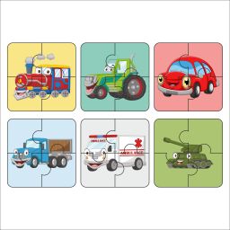 Wooden Vehicle Jigsaw Puzzles for Kids – Set of 6 (24 pcs) | Puzzle Toy-image-95