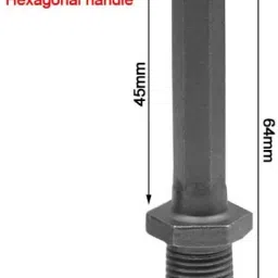 dytools 3PCS Core Drill Bit Adapter SDS Plus Shank and Triangle Shank Electric Wrench with Round & Square Handles Square Mouth Water Drill Joint image 4