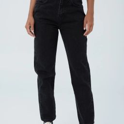Women Regular Mid Rise Black Jeans-image-92