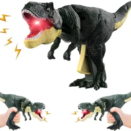 Dinosaur Toy with Biting Function Roaring Sound Effect Will Shake Head and Tail-image-38