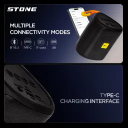 Walta Elite Stone P Wireless Speaker with 4-5 Hrs Playback Time, Handsfree Calling, 8 W Bluetooth Speaker image 3