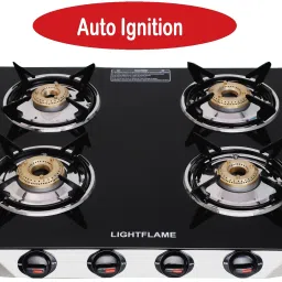 4 Burner Smart Plus Big Burner ISI Certified Toughened Glass, 1 Year Warranty Glass Automatic Gas Stove-image-44