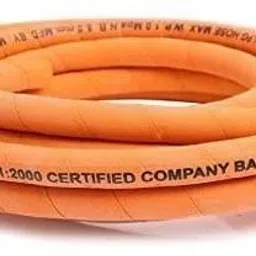 Steel Wire Reinforced With ISI Certified LPG Hose Pipe 1.5 mtr Your kitchen or Gas Stove HOSE STEEL WIRE PIPE Hose Pipe-16