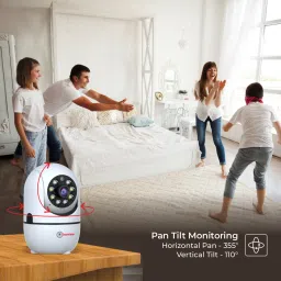 Trueview 2MP Smart CCTV Wi-fi Home Security Camera with 360° View, Color Night Vision Security Camera image 2
