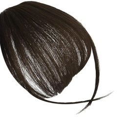 Black Bangs Clip On Clip In Front Bang Fringe Hair Extension-image-69