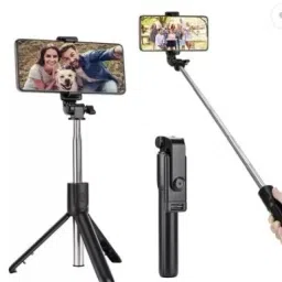 Tonfro Tripod, Extendable with Detachable Wireless Remote and Tripod Stand Bluetooth Selfie Stick-image-82