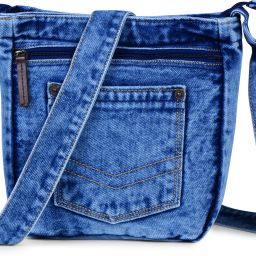 Blue Men & Women Sling Bag Denim crossbody bag-image-42