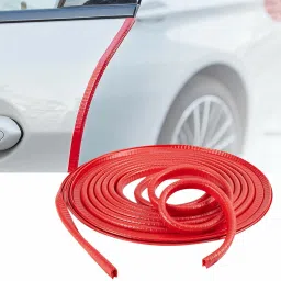 Flexible Car Door Edge Guard Protector U-Shape Rubber Sealing Strip Beading Trim Sound Insulation Soundproof Door Seal 5 Meter, Red Colour Car Beading Roll For Door, Window, Bumper, Trunk-image-92