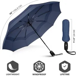 phantom UV Coated 3 Fold for Rain and Sun with Auto Open and Close Umbrella image 3