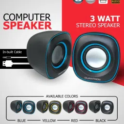 Quantron QWS-1210, COMPUTER SPEAKER, 3 WATT STEREO SPEAKER. 3 W Laptop/Desktop Speaker-48
