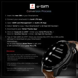 boAt Lunar Pro LTE / eSIM Support,Built-in GPS,1.39" AMOLED Display & Connection Smartwatch image 5