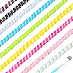 ABlue Clipper Cable Protector, Data Cable and headphone Saver, Cord Protective Cover pack of 5 Cable Protector-image-3