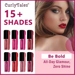 CurlyTales Set of 4 Weightless Matte Long Lasting Liquid Lipsticks - 3 ml each image 3