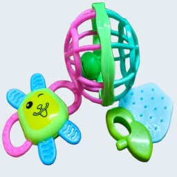 3pcs Teethers for New Born Baby Toys Rattle kids Rattle-image-0