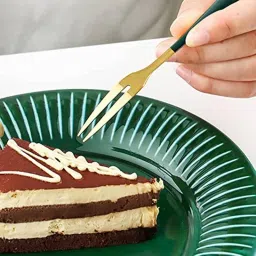 rastvi 304 Stainless Steel Fruit Fork, Dessert Cake Forks, Salad Fork For Party Stainless Steel Dessert Fork, Dinner Fork, Fruit Fork, Salad Fork, Serving Fork Set image 5