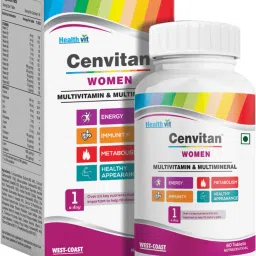 Cenvitan Women Multivitamin & Multimineral for Energy and Immunity - 60 Tablets-image-49