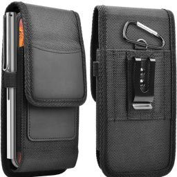 Venzina Anti Scratch Nylon Phone Holster Case with Card Holder Waist Pouch-image-25