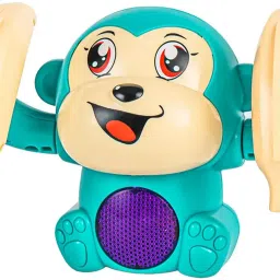 Rolling Monkey Toy With Music Light Kids Toys Touch And Voice Controlled Animal-2