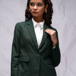 tokyo talkies Women Solid Single Breasted Casual Blazer-picture-37