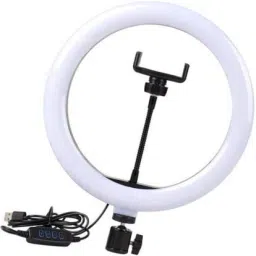 Webilla 600K LED Ring Light 10inch 26cm Lamp Dimmable Photography Studio Phone Video For Youtube Tik tok Video Live Photo Studio make up Ring Flash Ring Flash-15