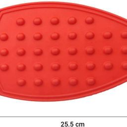 08 Silicon Iron Rest Pad | High Heat Resistant, 27x14 cm, Red Color (Pack of 1)2 Flexible Silicone Iron Pad Heat Resistant Anti-Slip Mat for Hot Iron (Cyan) Ironing Mat-image-9