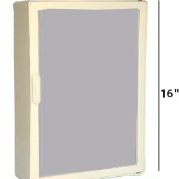 Med Size12x16x4 Inch) Virgin Plastic Bathroom Mirror Cabinet Storage Wall Shelf 4 Shelf Bracket-image-71