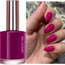 Shine & Breathable Nail Polish, Quick Dry Magneta pink MAGENTA PINK-image-1