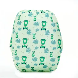 bumberry Adjustable Reusable Cloth Pocket Diaper With 1 Three-Layer Microfiber Inserts For Babies (Fuzzy fox 3-36 Months) image 4