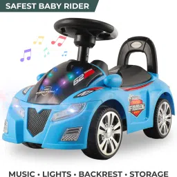 Musical Car With Multicolour Lights | Push Ride On | Perfect for Kids 1-4 Years-14