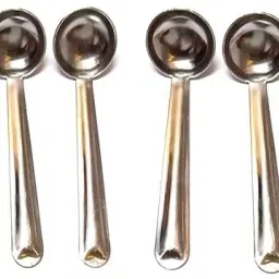 MKRM SMALL STEEL GHEE SPOONS (PACK OF 6) Steel Table Spoon-image-23
