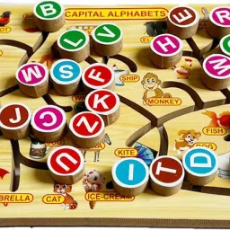 Alphabet Maze Puzzle for Kids Alphabet Tracing Board Game Learning&Education Toy-4