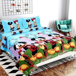 140 TC Cotton Double 3D Printed Flat Bedsheet-26