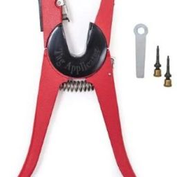 Livestock Animal Ear Tag Applicator universal red Punch Plier-10