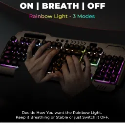 RAEGR RapidGear X70 Gaming Keyboard & Mouse Set | Made of Aluminium Body Combo Set image 2