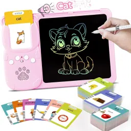 Rechargeable 112 Talking Flash Cards with LCD Writing Tablet for 3-8 Years Toy-18