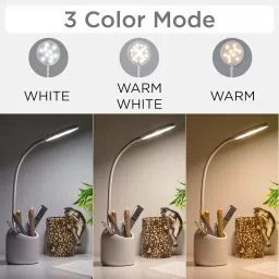 3 Colour Mode LED Study/Table/Desk Lamp with Pen Holder LED Touch Study Lamp-26