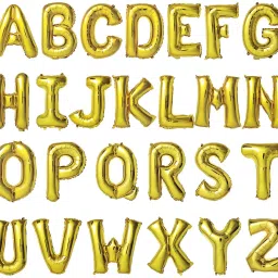 Solid Alphabet Gold Foil Balloon A to Z Letter 16inch For Party Name Decoration Item Letter Balloon-46