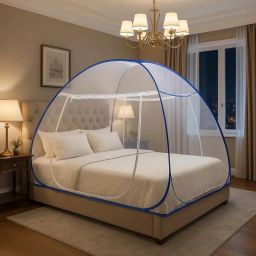 Polyester Adults Washable Masari Double Bed, Mosquito Net Double Bed Mosquito Net-28