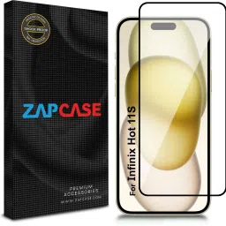 Zapcase Edge To Edge Tempered Glass for Infinix Hot 11S-22