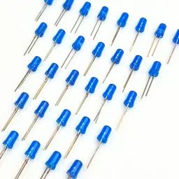 Blue LED 5mm | Pack of 100 | Diffused LEDs | 3–5V | DIY Projects | Electronic Components Electronic Hobby Kit-32