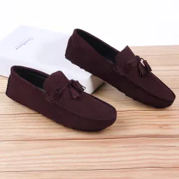 Casual Stylish Suede Leather Loafers for Men, Rosewood (ITSUTARW) Size 11 Loafers For Men-image-34