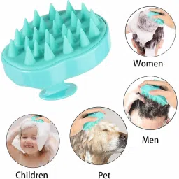 Shampoo Brush Head Massage Soft Silicone Bristles Care, ideal For Women,Men,Kids-17