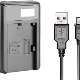 Power Smart Power Smarts LP-E6 LP E6 LPE6 Ion Battery Pack Charger Video / Digital Camera Battery Charger with LCD Battery Indicator Camera Battery Charger (Black) Camera Battery Charger-image-74