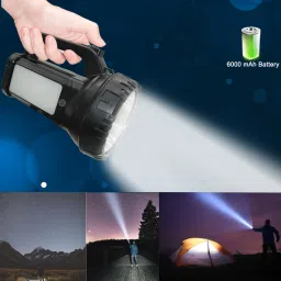 waken LED Laser High Beam 1Km Range 2in1 Emergency Light ABS Plastic Torch image 4